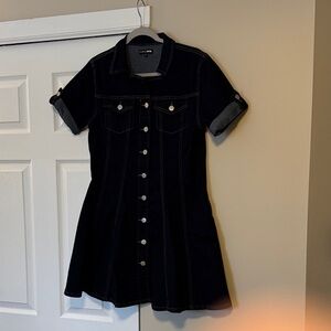 Fashion Nova Dark Denim Dress
